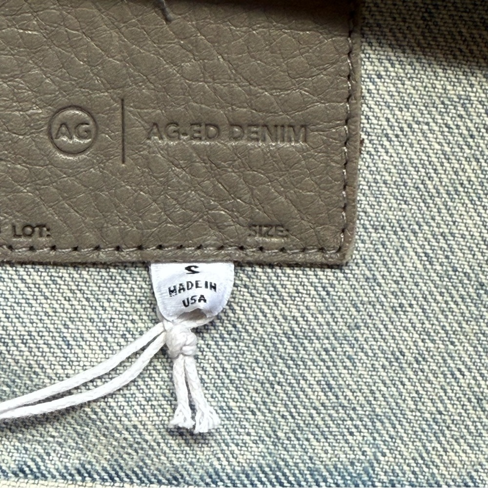 AG Adriano Goldschmied Sky Blue Jean Jacket - Picture 6 of 7